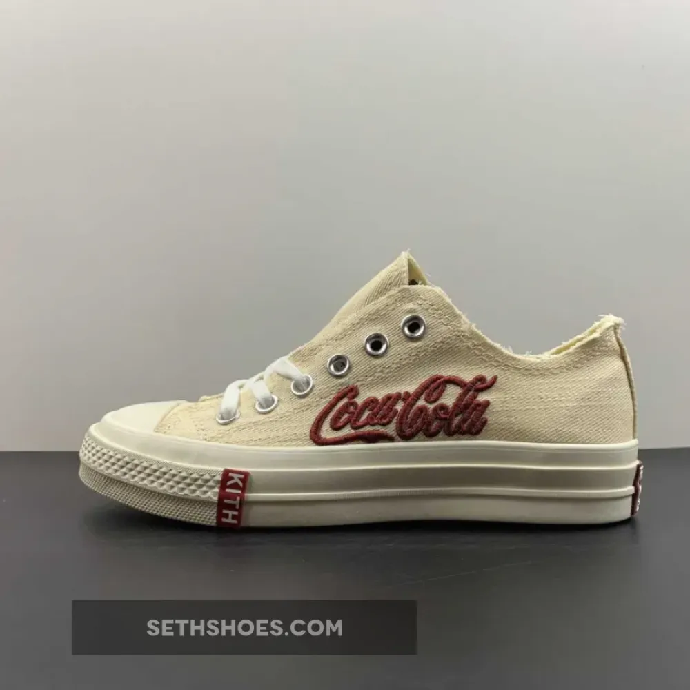Kith x Coca Cola x Chuck 70 Low ‘Parchment’  169837C