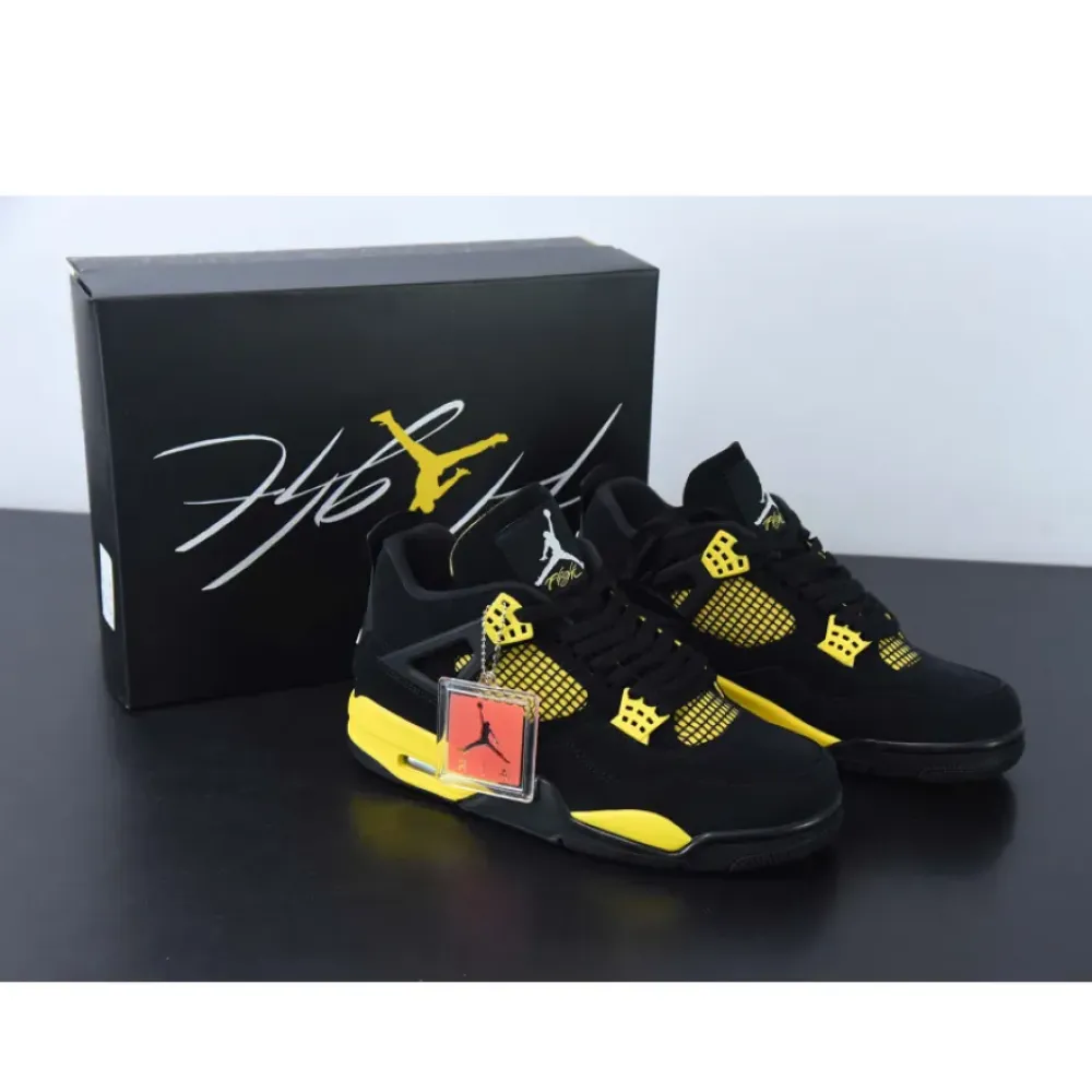 Air Jordan 4 “Thunder 2023” Black/Tour Yellow  DH6927-017