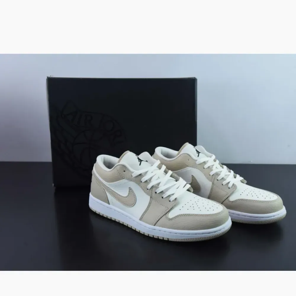 Air Jordan 1 Low SE “Tumbled Tan Leather”  FB7168-121