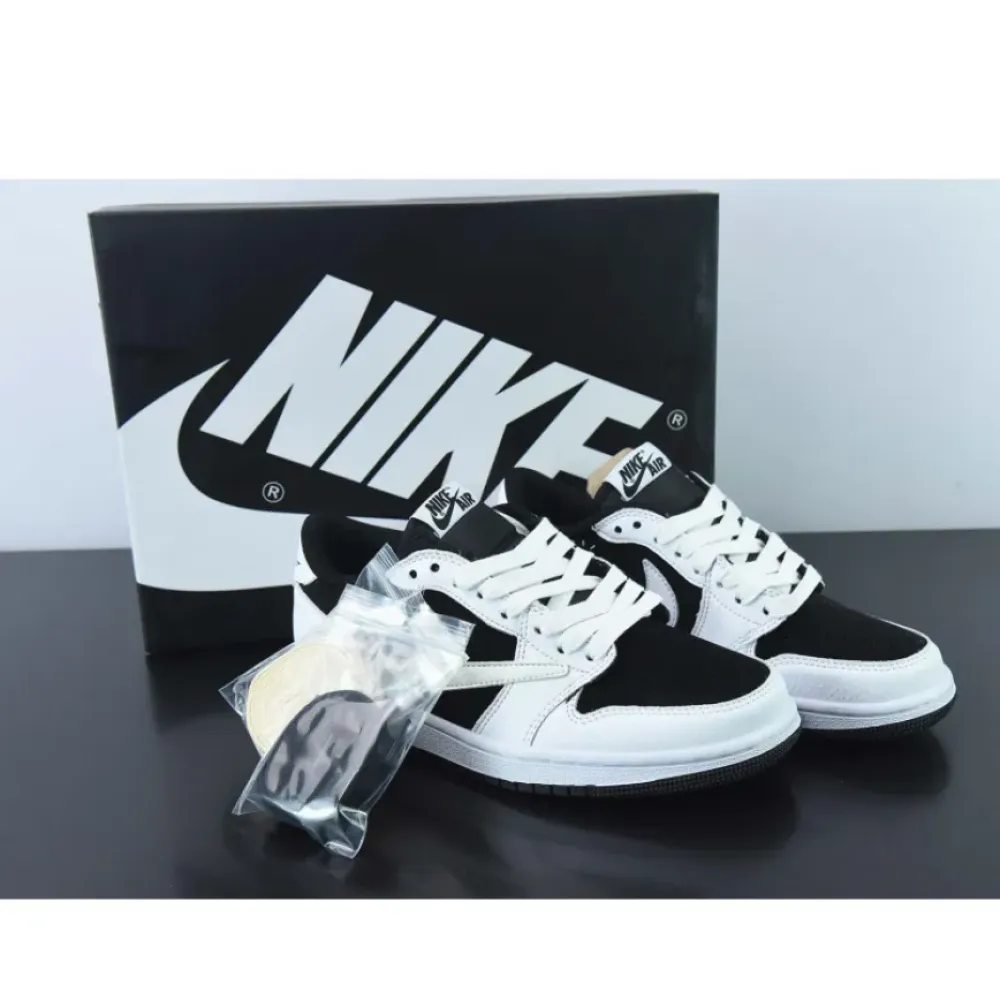 Travis Scott x Air Jordan 1 Low Sail Black