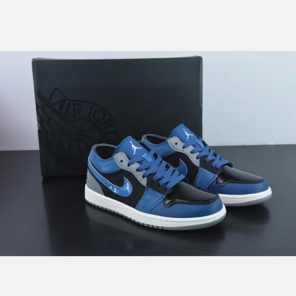 Air Jordan 1 Low SE Craft Obsidian/Ashen Slate-French Blue-Sail DR8867-400