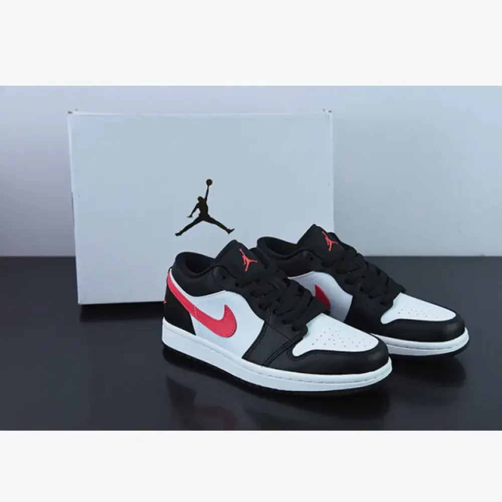 Air Jordan 1 Low Black/Siren Red-White  DC0774-004
