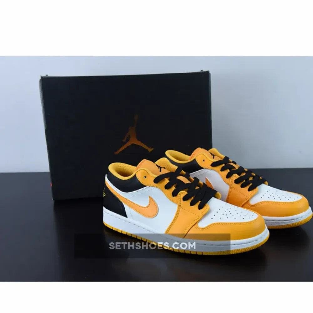 Air Jordan 1 Low ‘Taxi’ University Gold/White-Black  553558-701