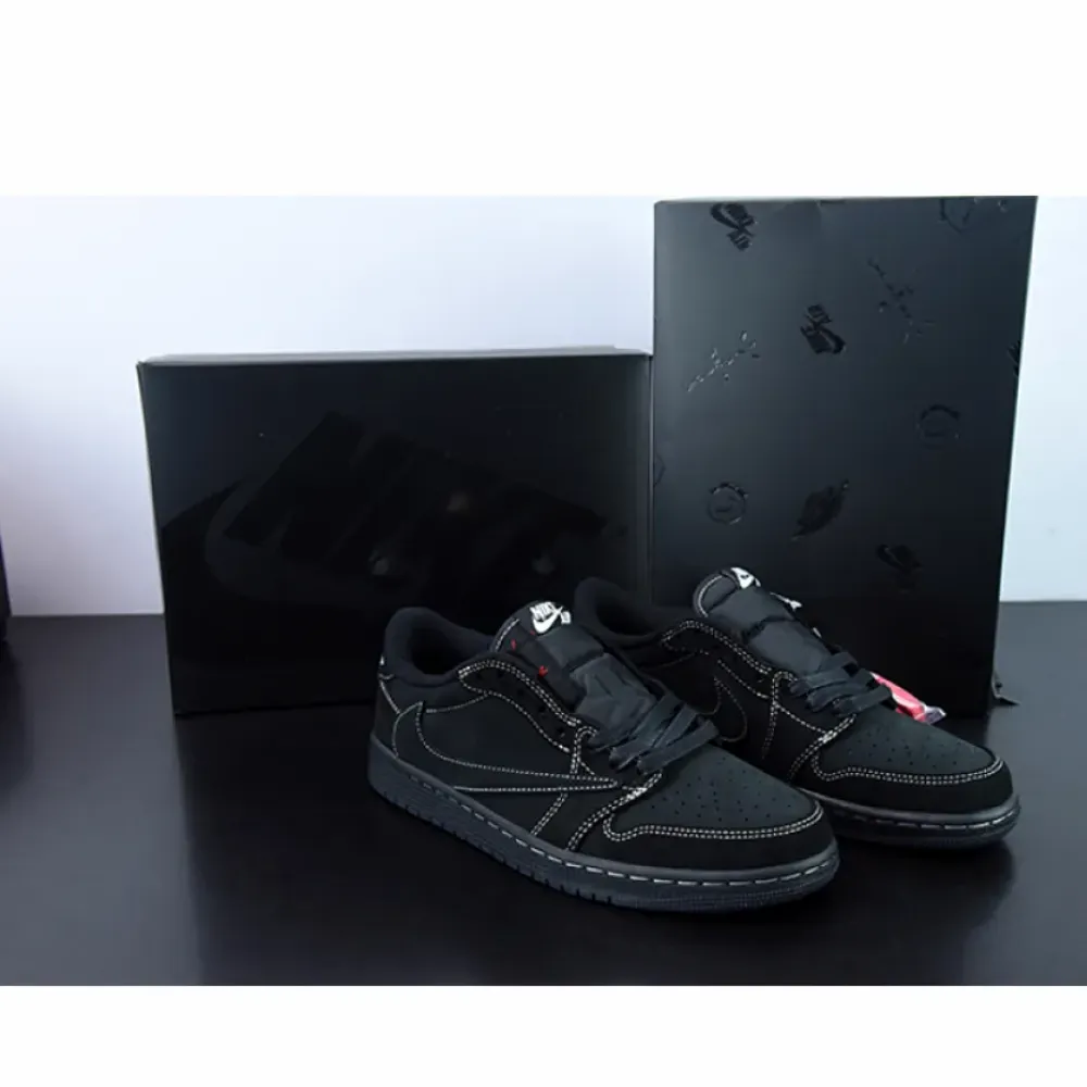 Travis Scott x Air Jordan 1 Low OG “Black Phantom”  DM7866-001