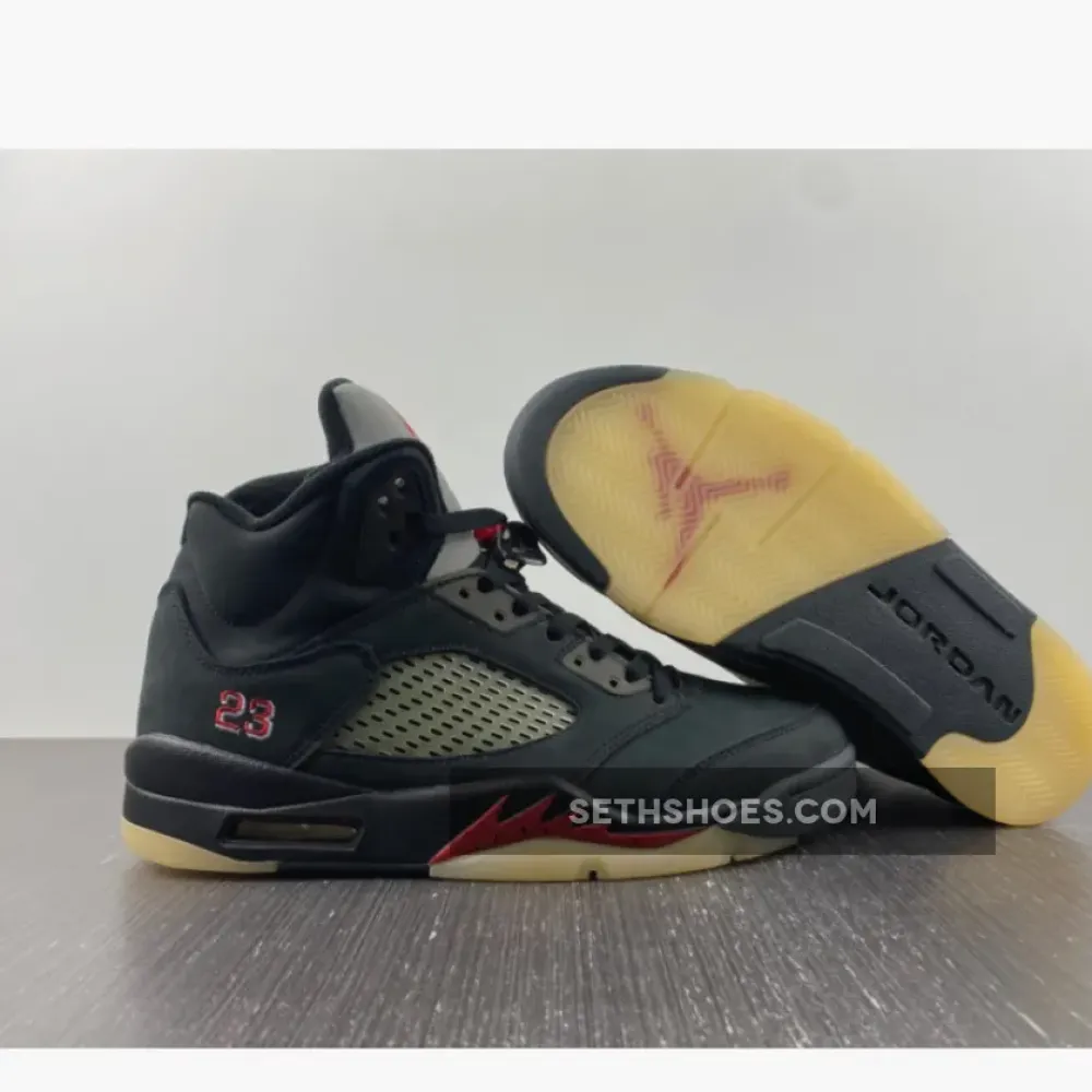 Air Jordan 5 Gore-Tex Off-Noir/Fire Red-Black-Muslin  DR0092-001
