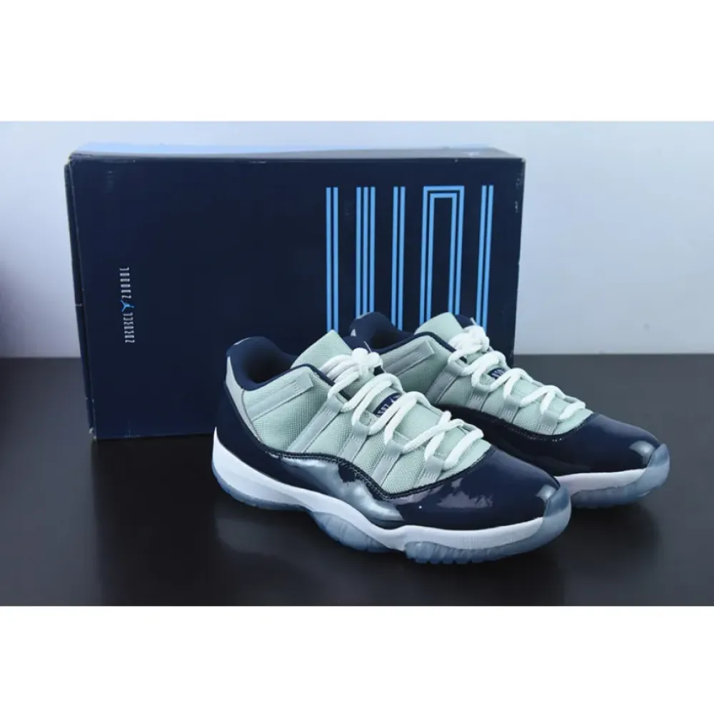 Air Jordan 11 Low “Georgetown” Grey Mist/White-Midnight Navy 528895-007