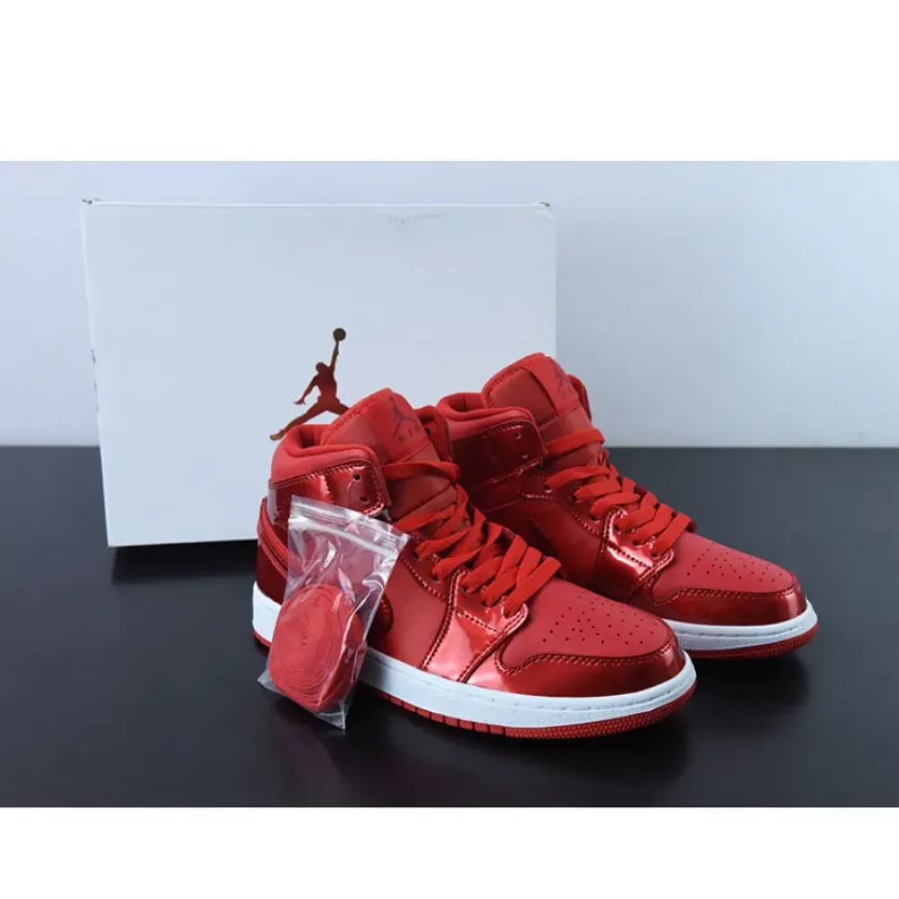 Air Jordan 1 Mid University Red/White/Pomegranate DH5894-600