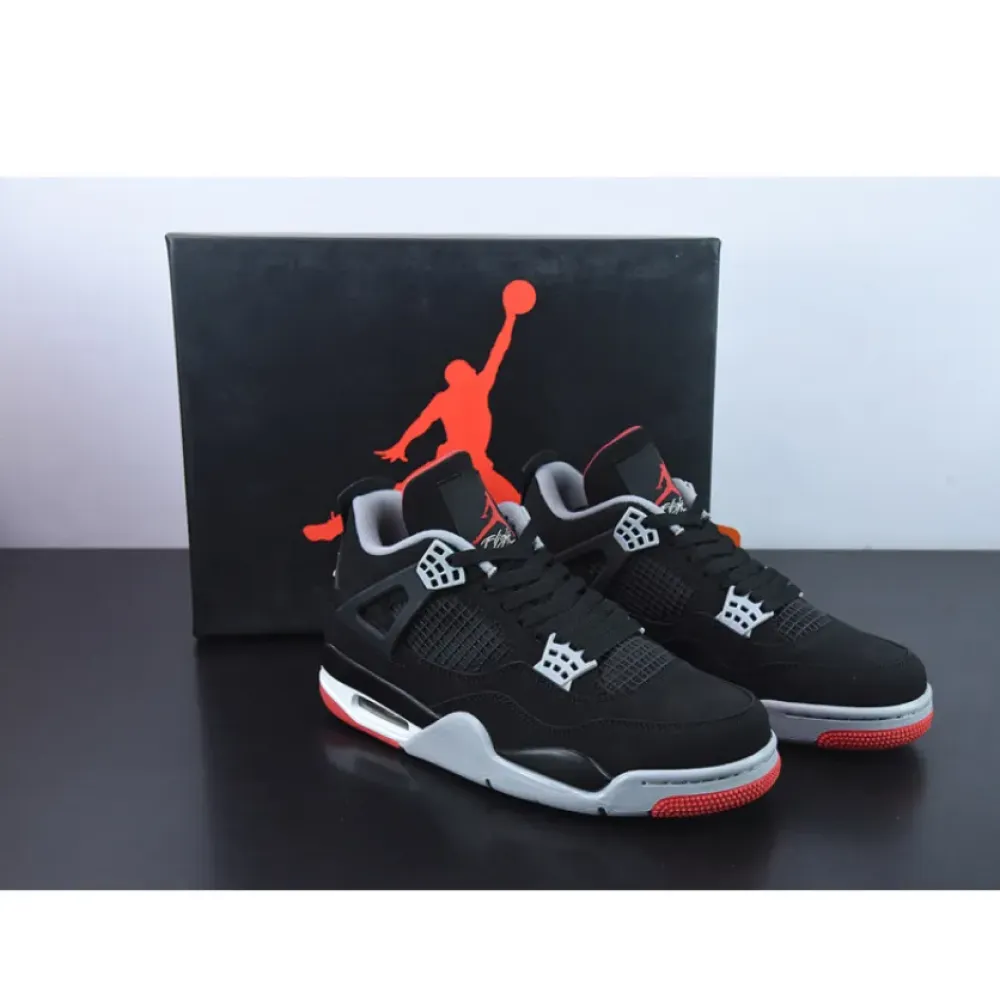 Air Jordan 4 Retro OG ‘Bred’ Black/Cement Grey-White-Fire Red 308497-060