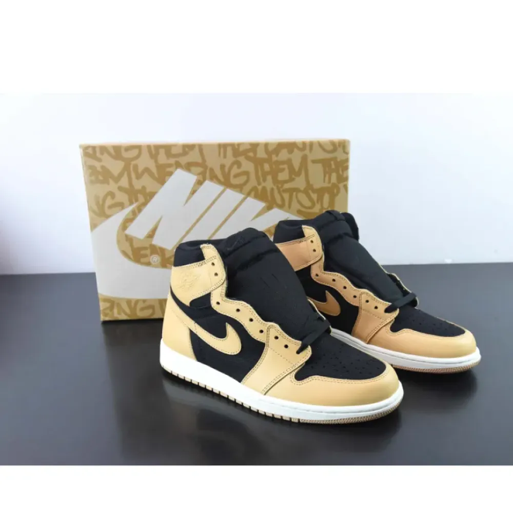 Air Jordan 1 High OG “Heirloom” Vachetta Tan/Black/Sail  555088-202