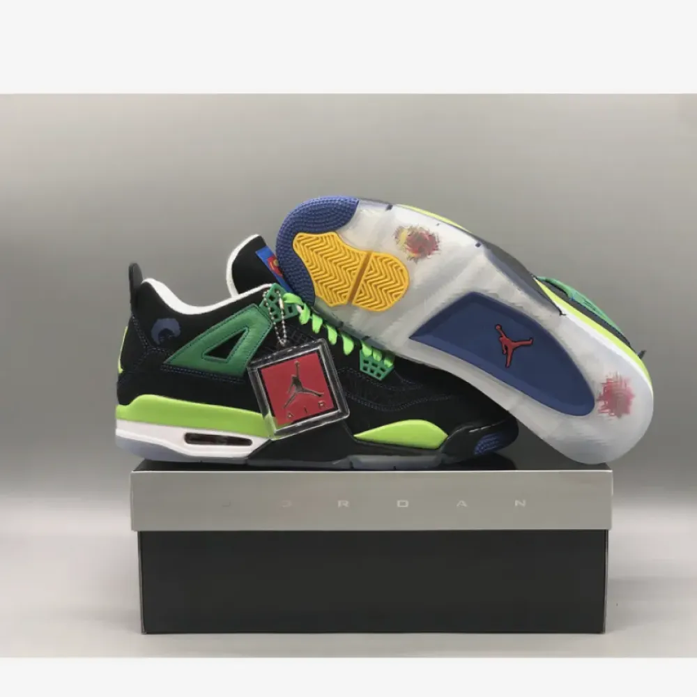Air Jordan 4 Doernbecher Black/Old Royal-Electric Green-White 308497-015