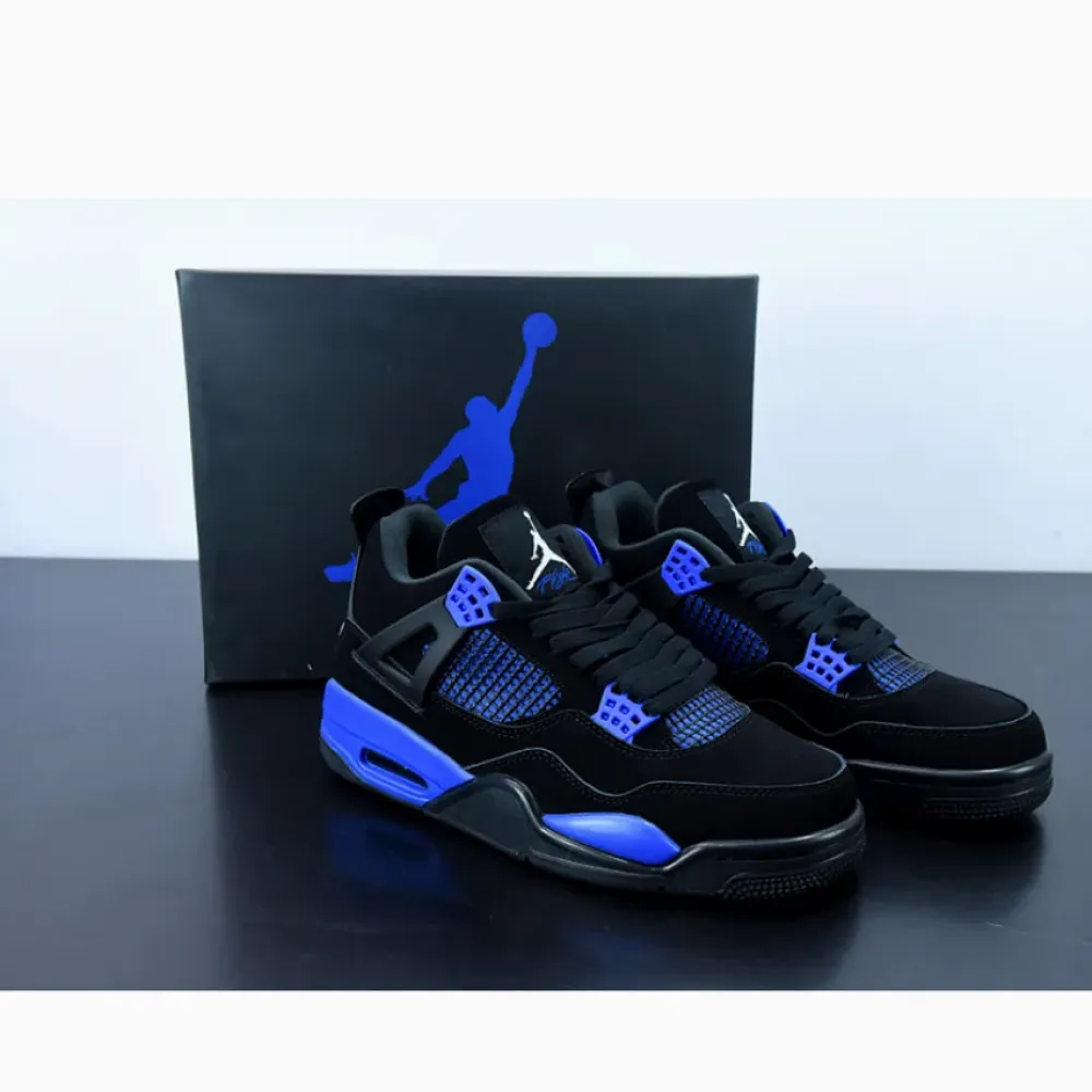 Air Jordan 4 Black Royal Blue