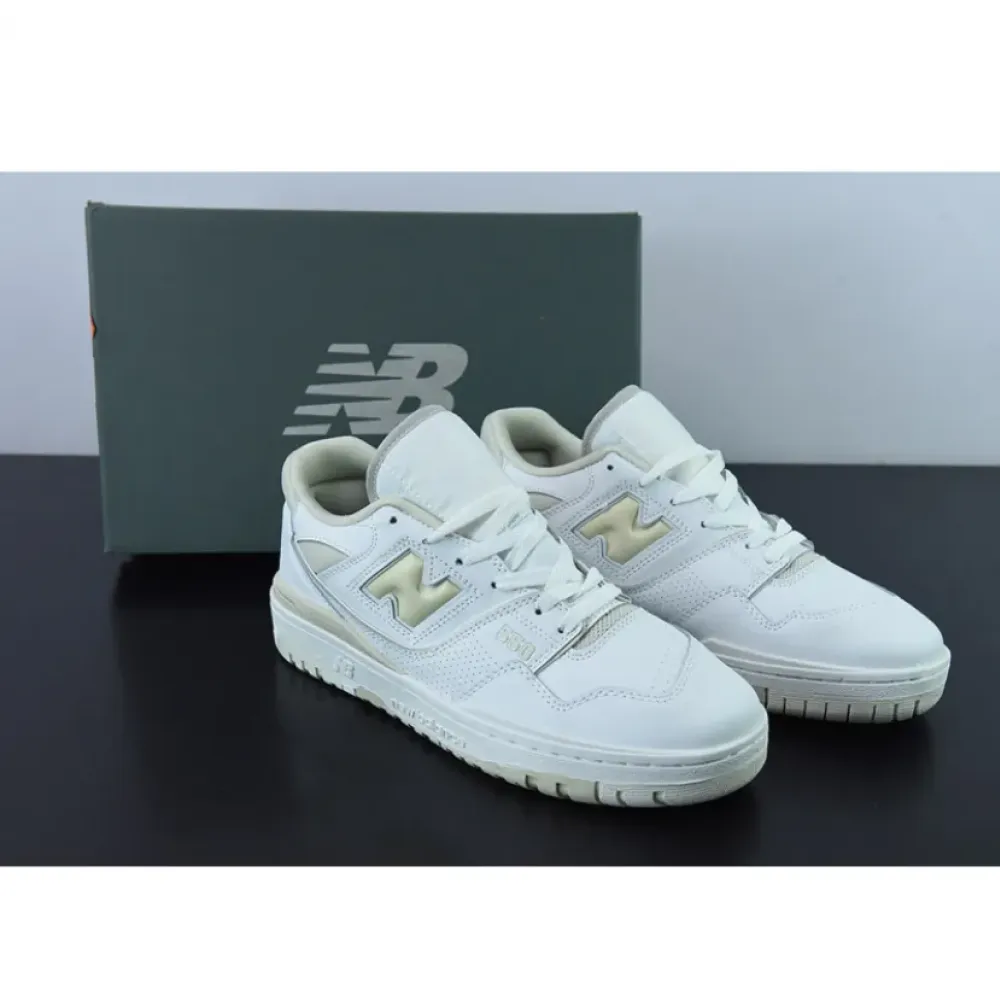 New Balance 550 White/Silver Birch BBW550WS