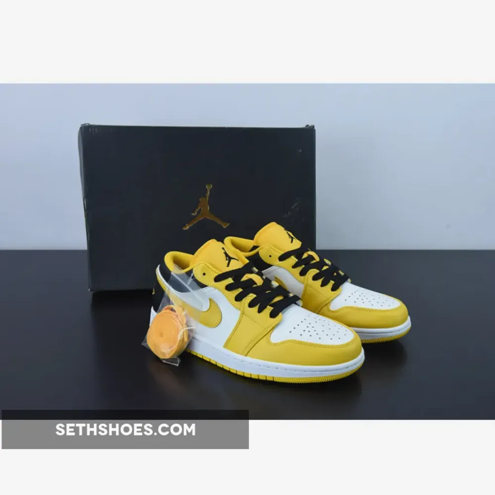 Air Jordan 1 Low University Gold/White-Black  553560-701