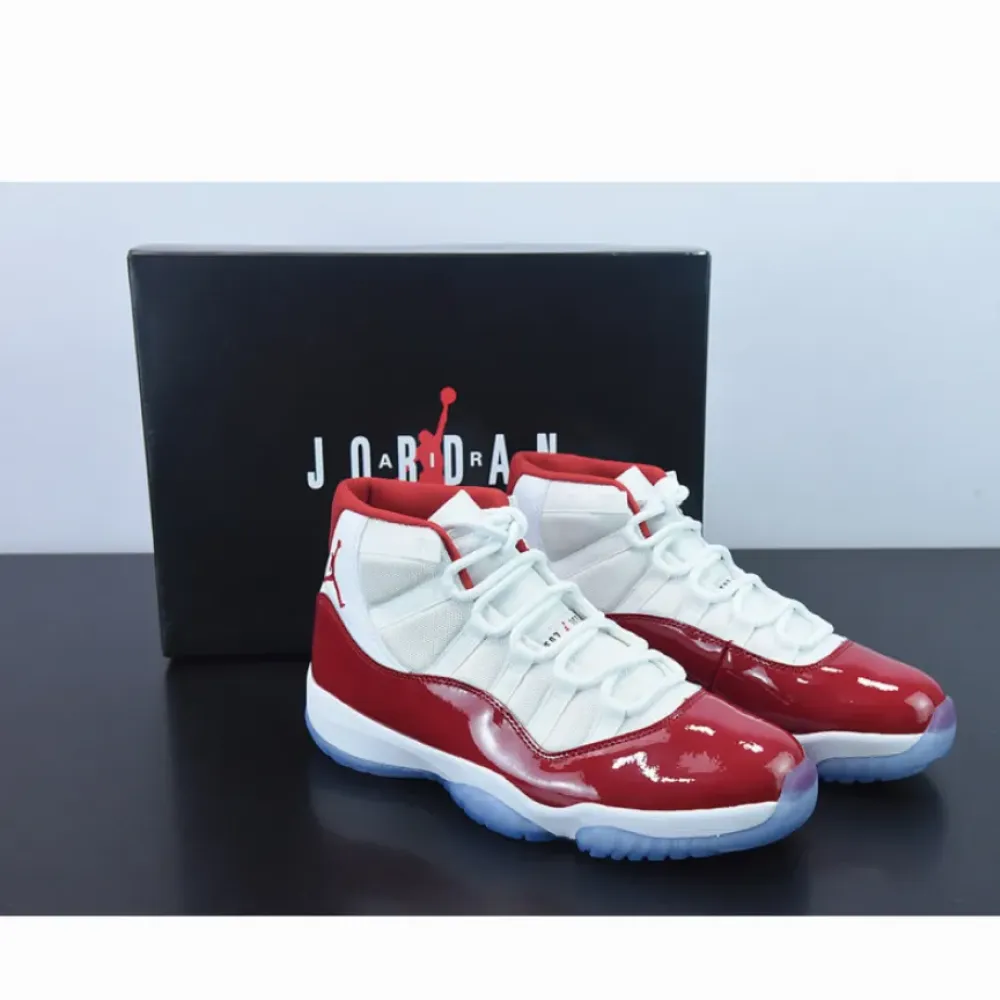 Air Jordan 11 “Cherry” White/Varsity Red/Black  CT8012-116