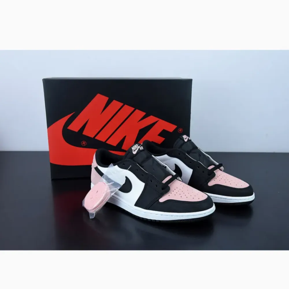 Air Jordan 1 Low OG Black/Bleached Coral-White-Grey Fog  CZ0790-061