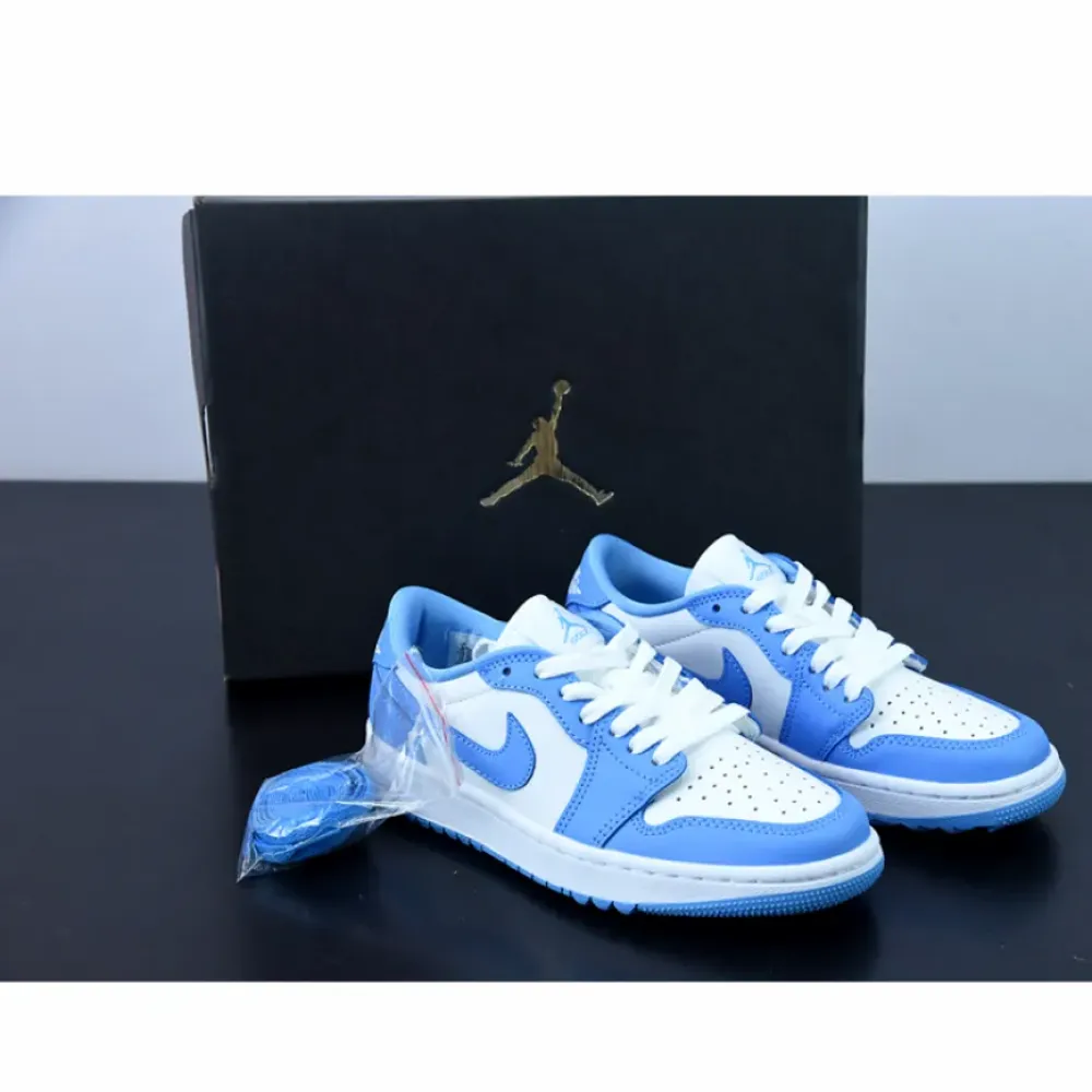 Air Jordan 1 Low Golf ‘UNC’ White/University Blue  DD9315-100