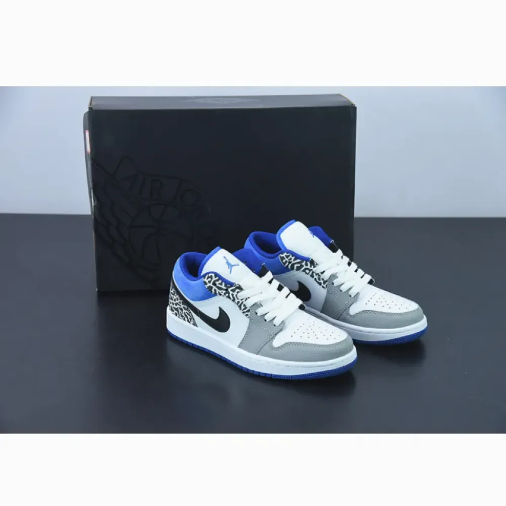 Air Jordan 1 Low True Blue White/Grey-Blue  DM1199-140