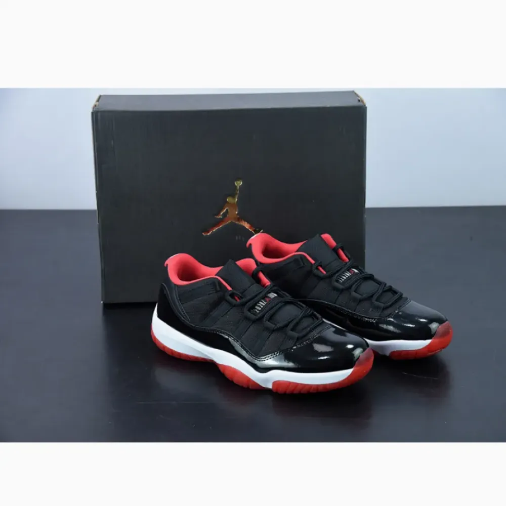 Air Jordan 11 Low “Bred” Black/True Red White  528895-012