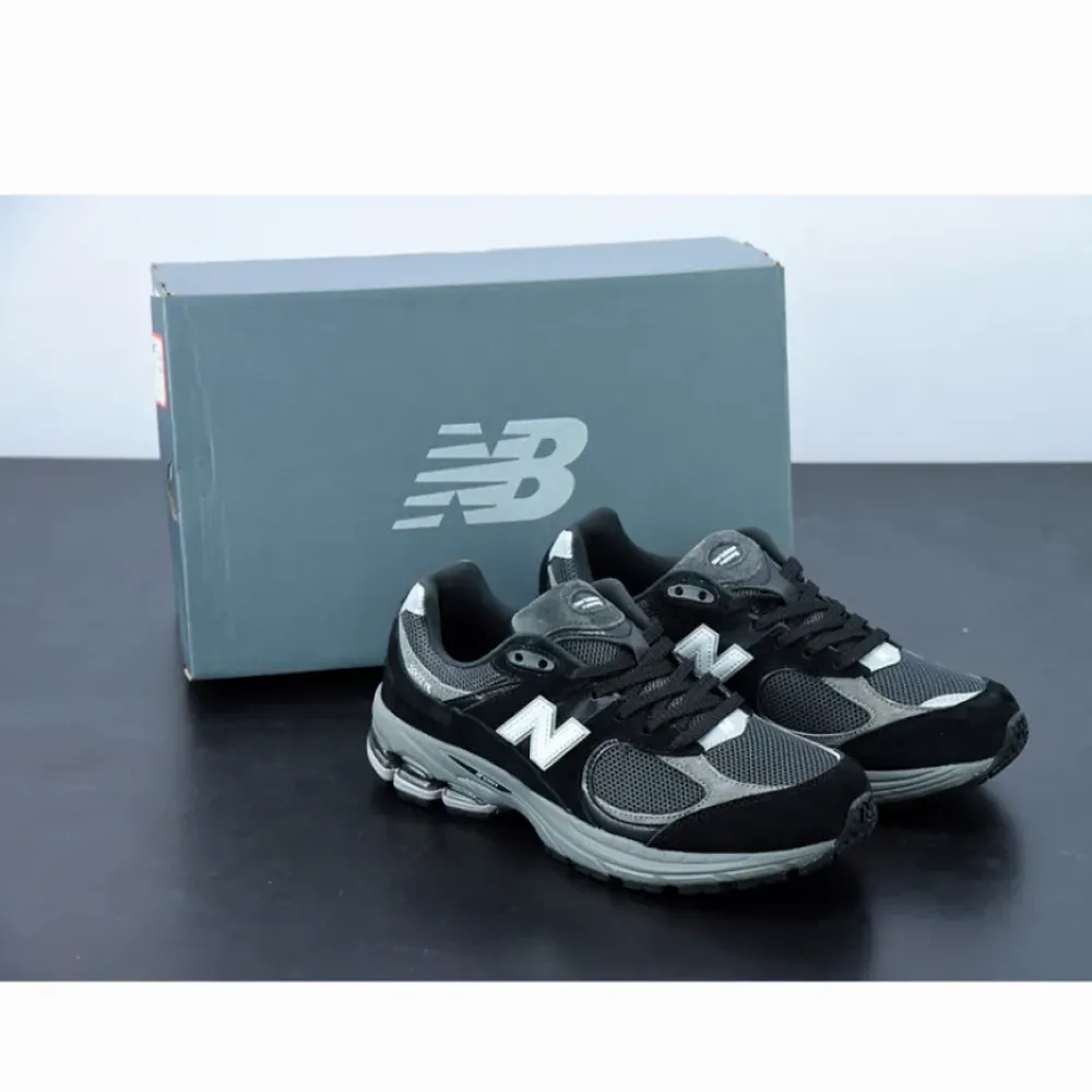 New Balance 2002R Black Dark Grey White  M2002RR1