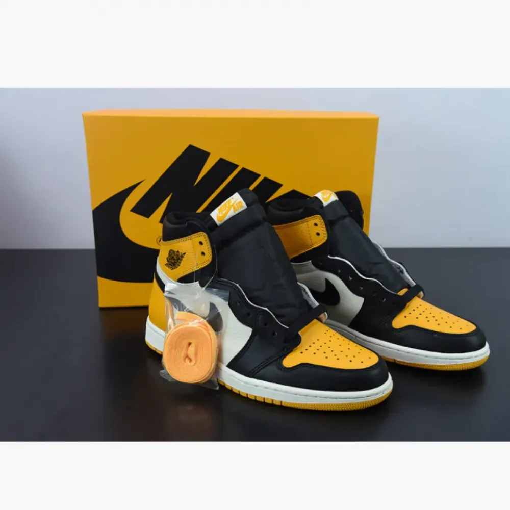 Air Jordan 1 Retro High OG ‘Yellow Toe’ Taxi/Black-Sail  555088-711