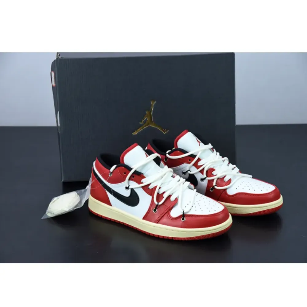 Custom Air Jordan 1 Low ‘Chicago’ Red White