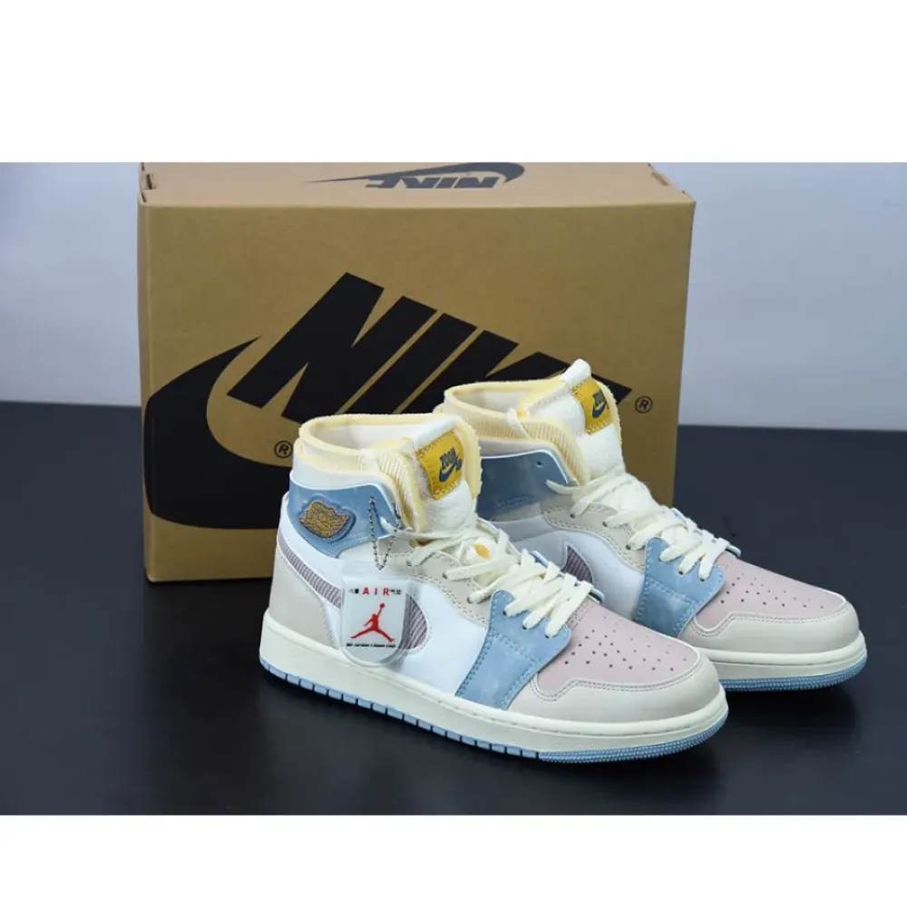 Air Jordan 1 Zoom CMFT Pink Oxford/Plum Fog-White  DQ5092-651