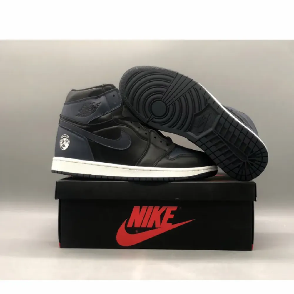 The Spike Lee x Air Jordan 1 Retro High OG Midnight Navy/Black-White 705588-550