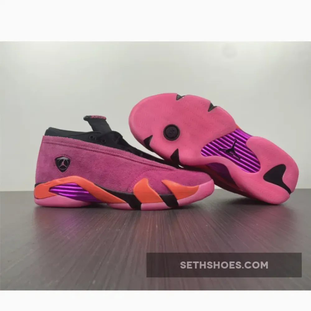 Air Jordan 14 Low “Shocking Pink” Pink Blast/Black-Flash Crimson DH4121-600