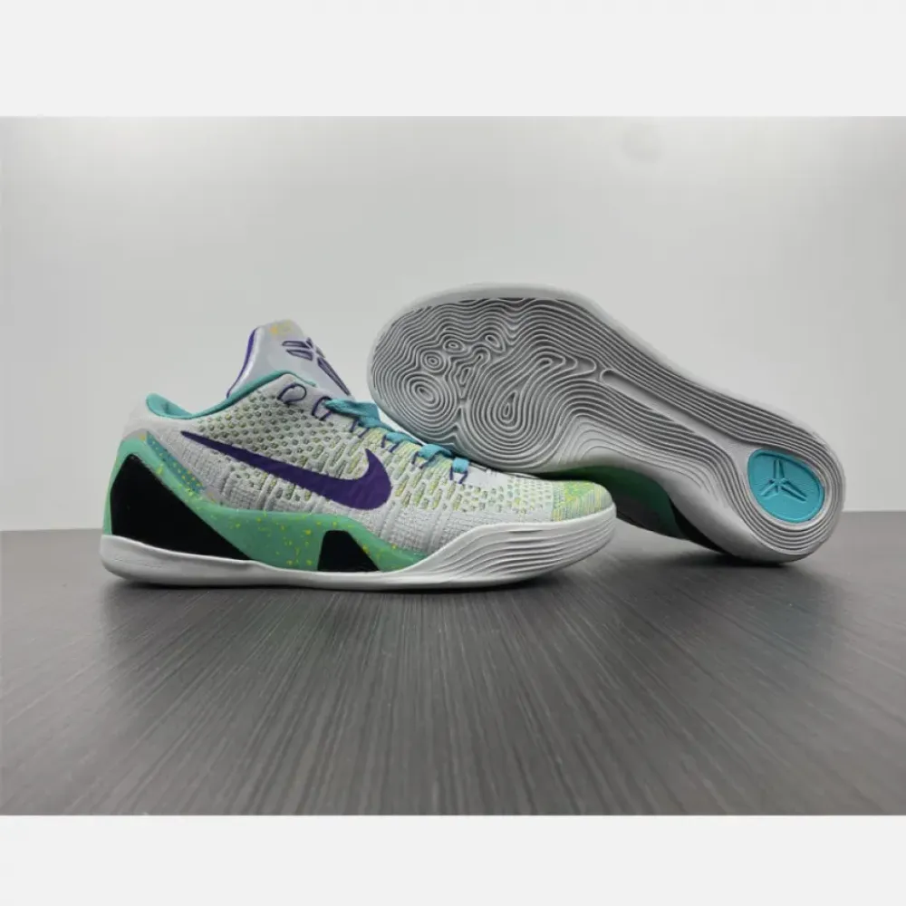 Nike Kobe 9 Elite Low Grey Green Blue