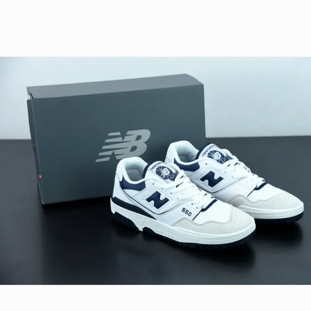 New Balance 550 White/Navy  BB550WA1