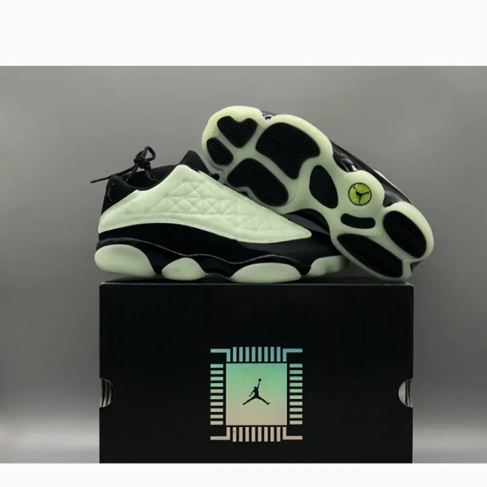 Air Jordan 13 Low ‘Singles Day’ Black/Barley Green  DM0803-300