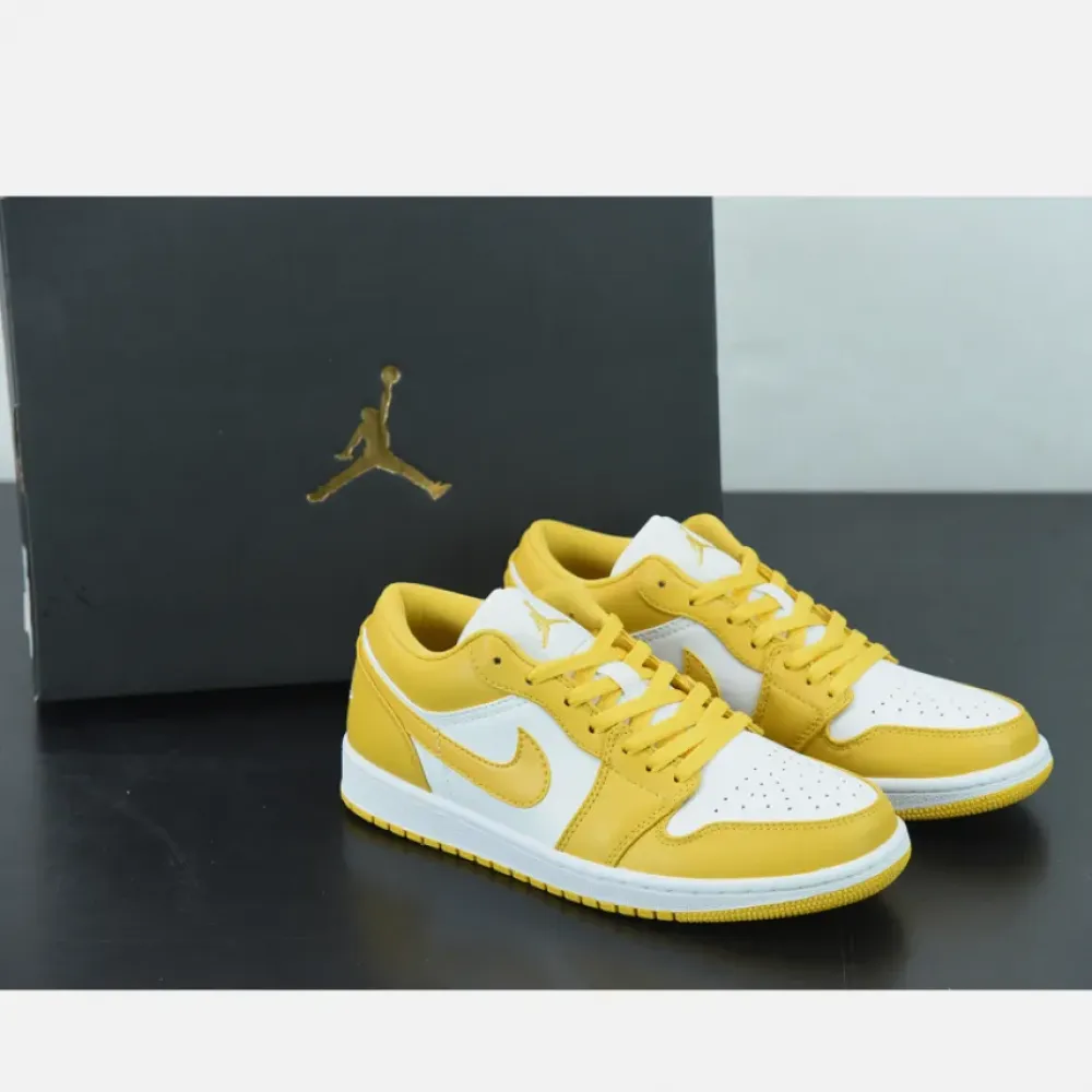 Air Jordan 1 Low ‘Pollen’ Yellow White  553558-171
