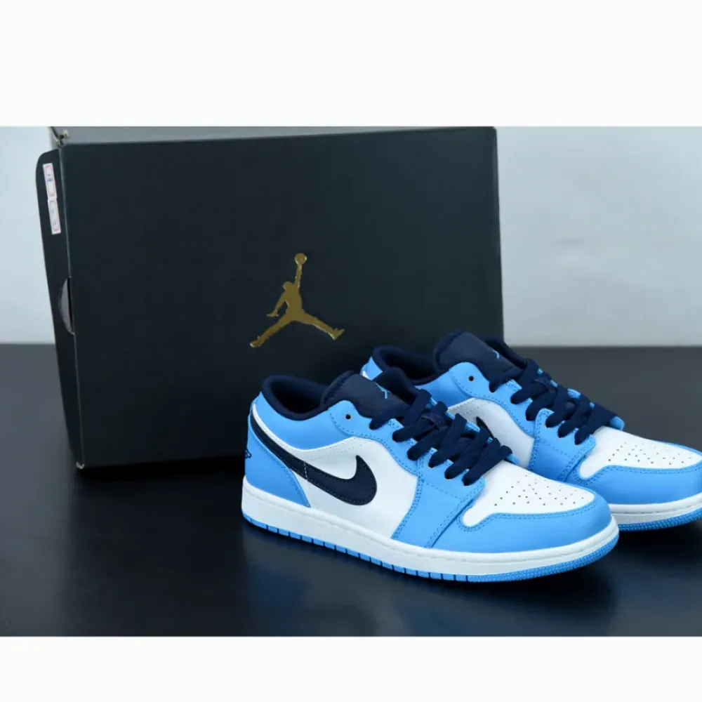 Air Jordan 1 Low “Dark Powder Blue”  553558-144