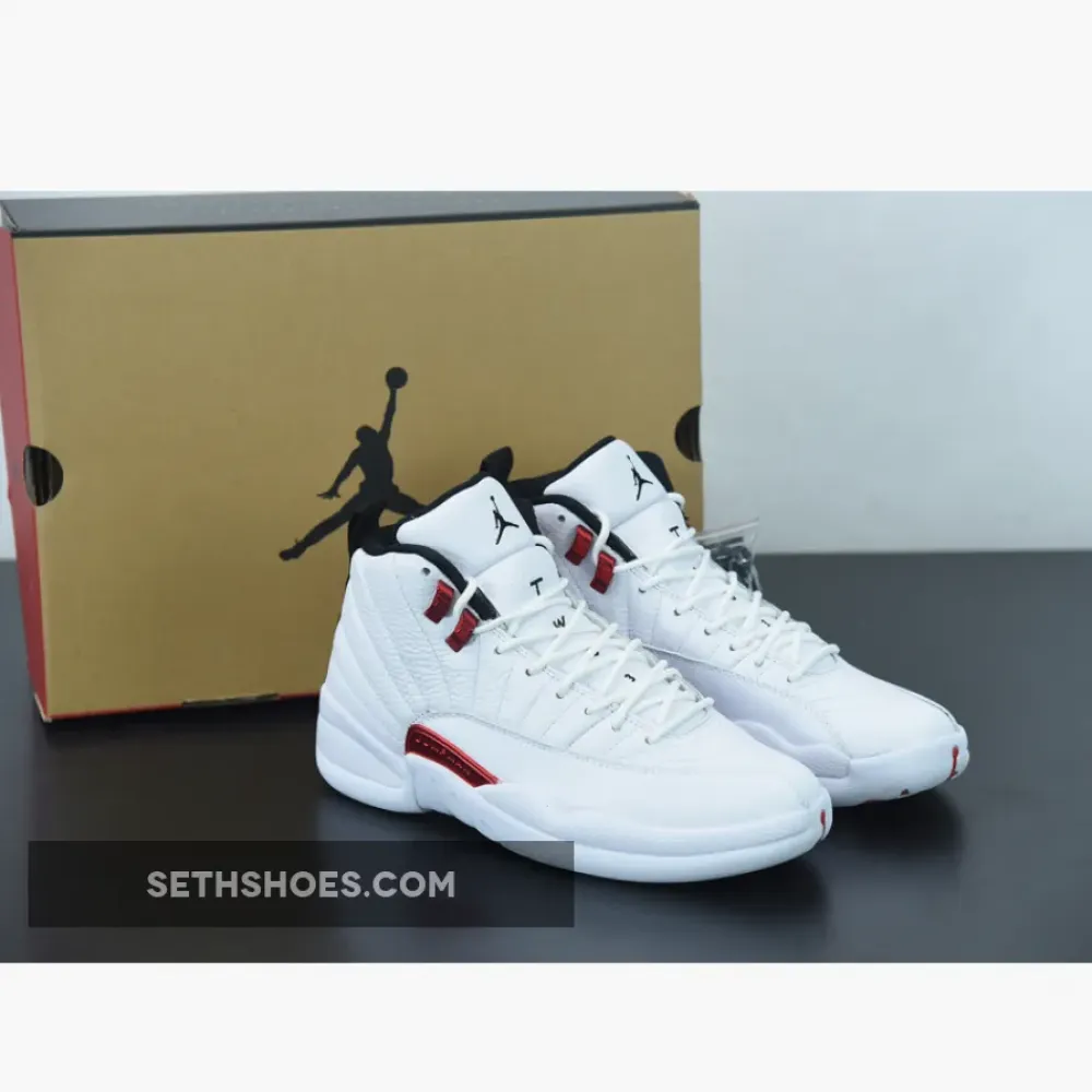 Air Jordan 12 “Twist” White/University Red-Black  CT8013-106