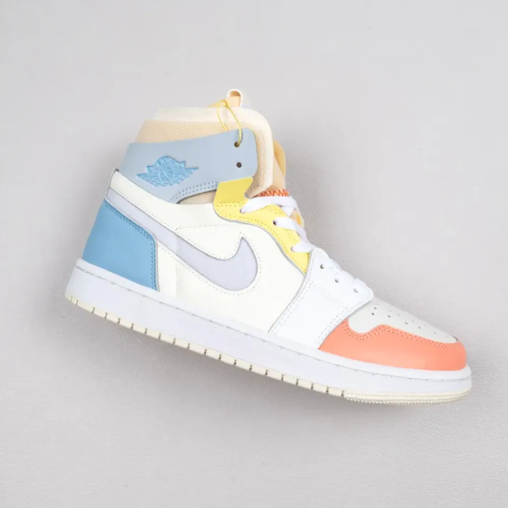 Air Jordan 1 Zoom CMFT “To My First Coach” White/Light Zitron  DJ6910-100