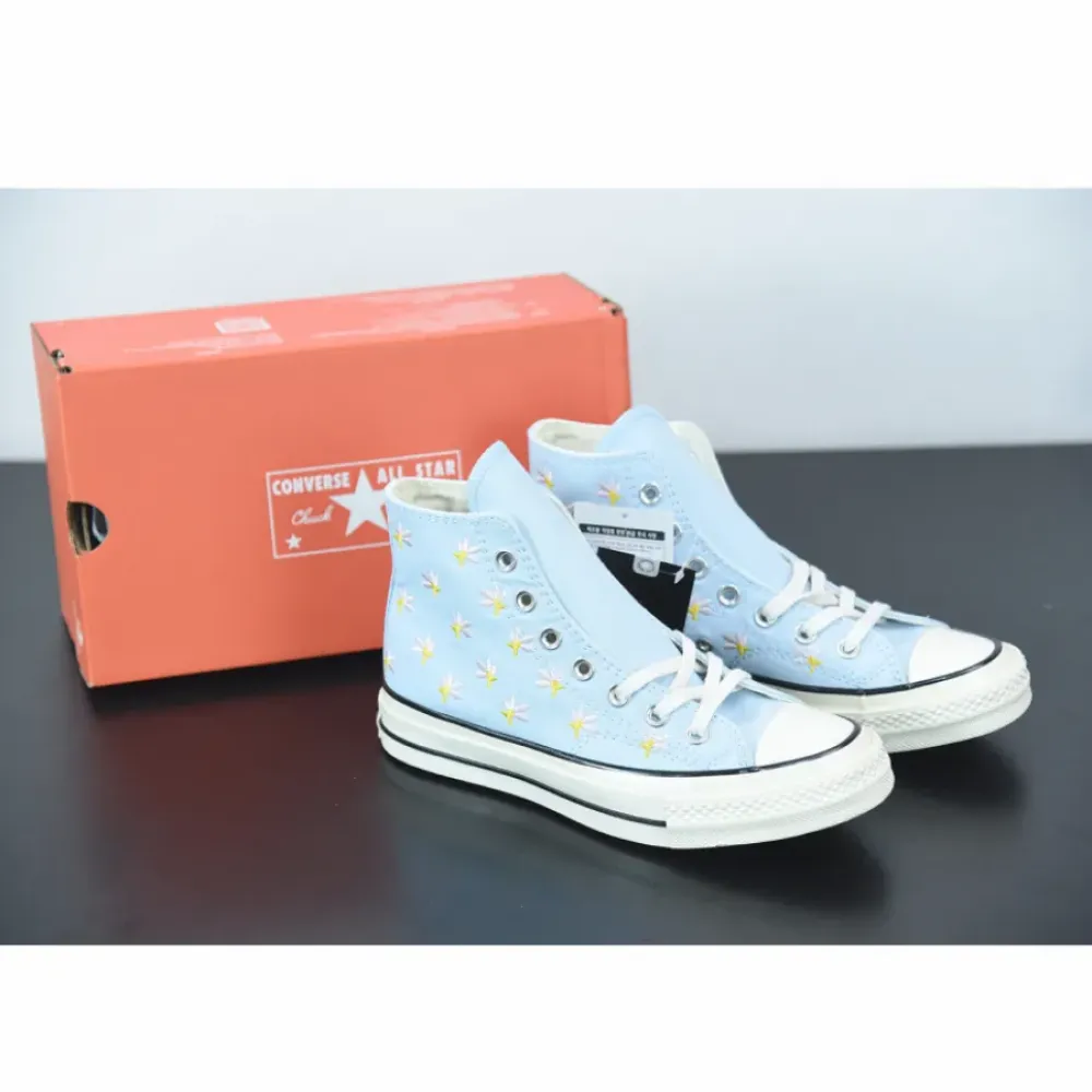 Converse Chuck 70 High Floral Print Chambray Blue  570917C