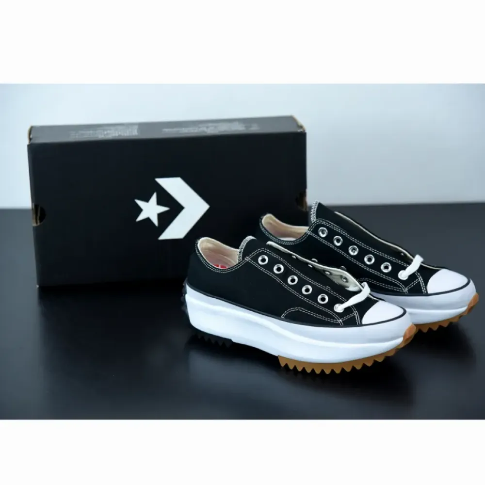 Converse Run Star Hike Low Top Black White Gum  168816C
