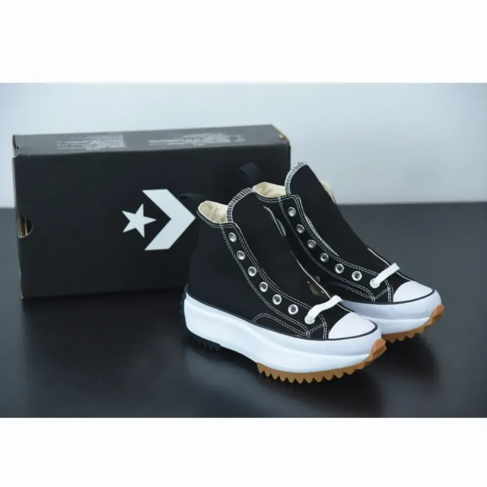 Converse Run Star Hike High Black White Gum  166800C