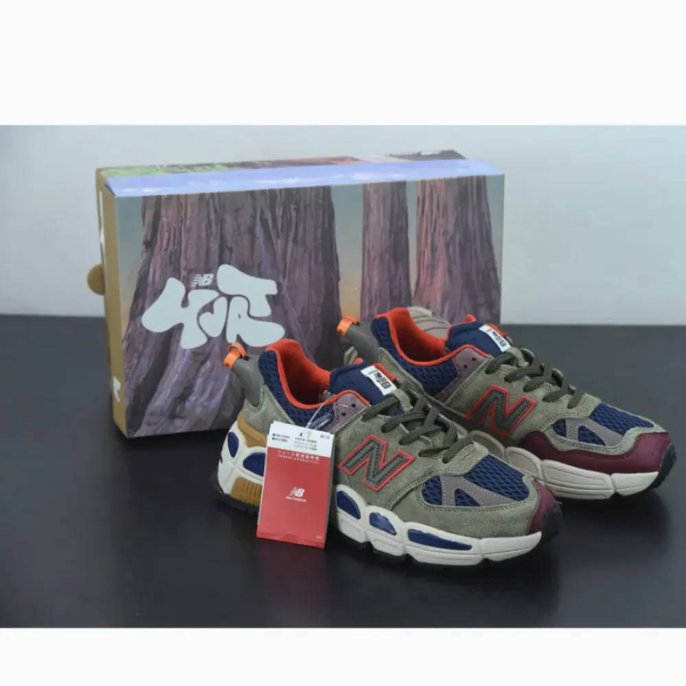 Salehe Bembury x New Balance 574 “Yurt” Team Forest Green/Burgundy MS574YSB