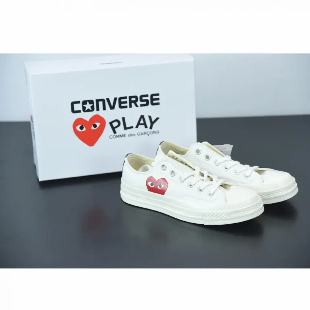 CDG x Converse Chuck Taylor All-Star 70 Ox ‘Play’ Milk/White-High Risk Red 150207C