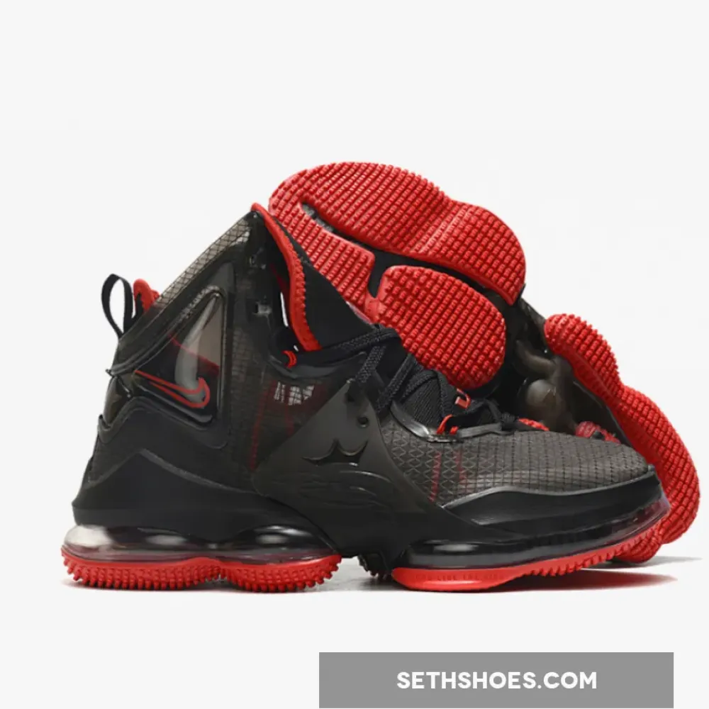 Nike LeBron 19 “Bred” Black Red  DC9340-001