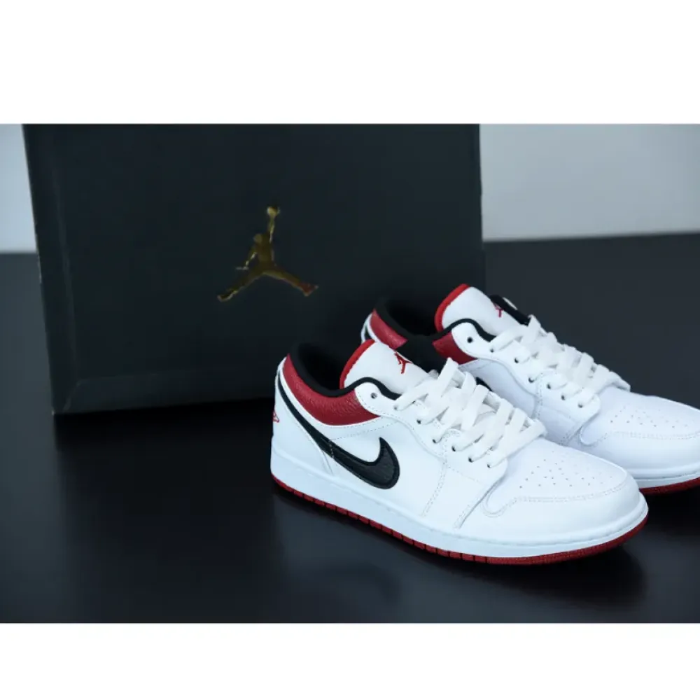 Air Jordan 1 Low White/University Red/Black 553558-118