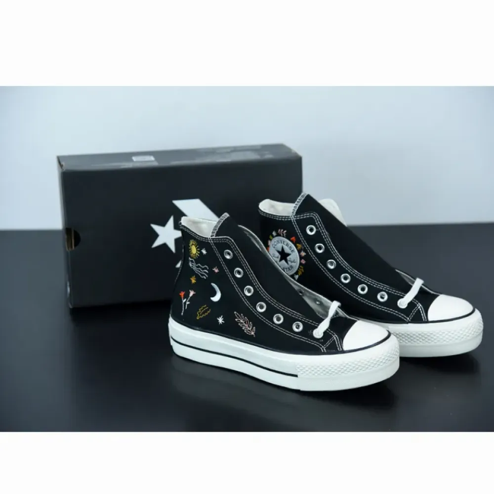 Converse Chuck Taylor All Star Platform It’s Okay To Wander Hi Black 571085C