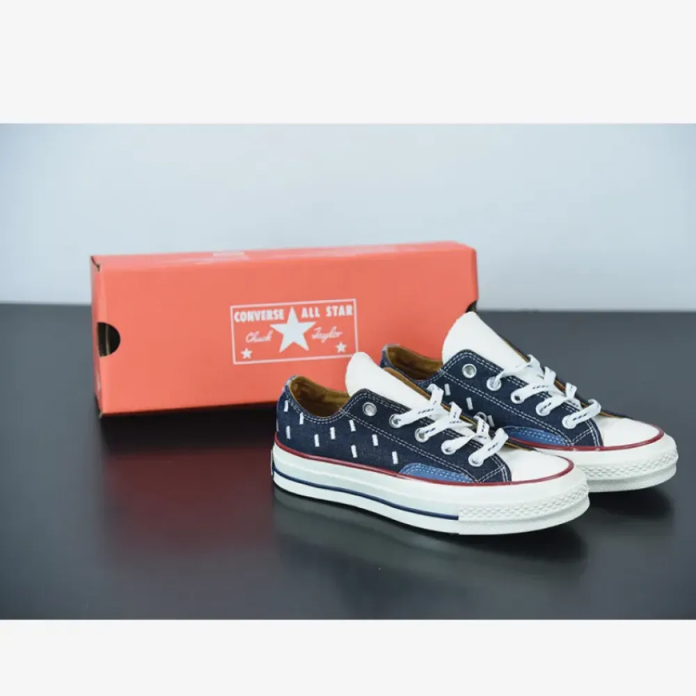 Converse Indigo Boro Chuck 70 Low Top Midnight Navy/Egret/Garnet 171065C