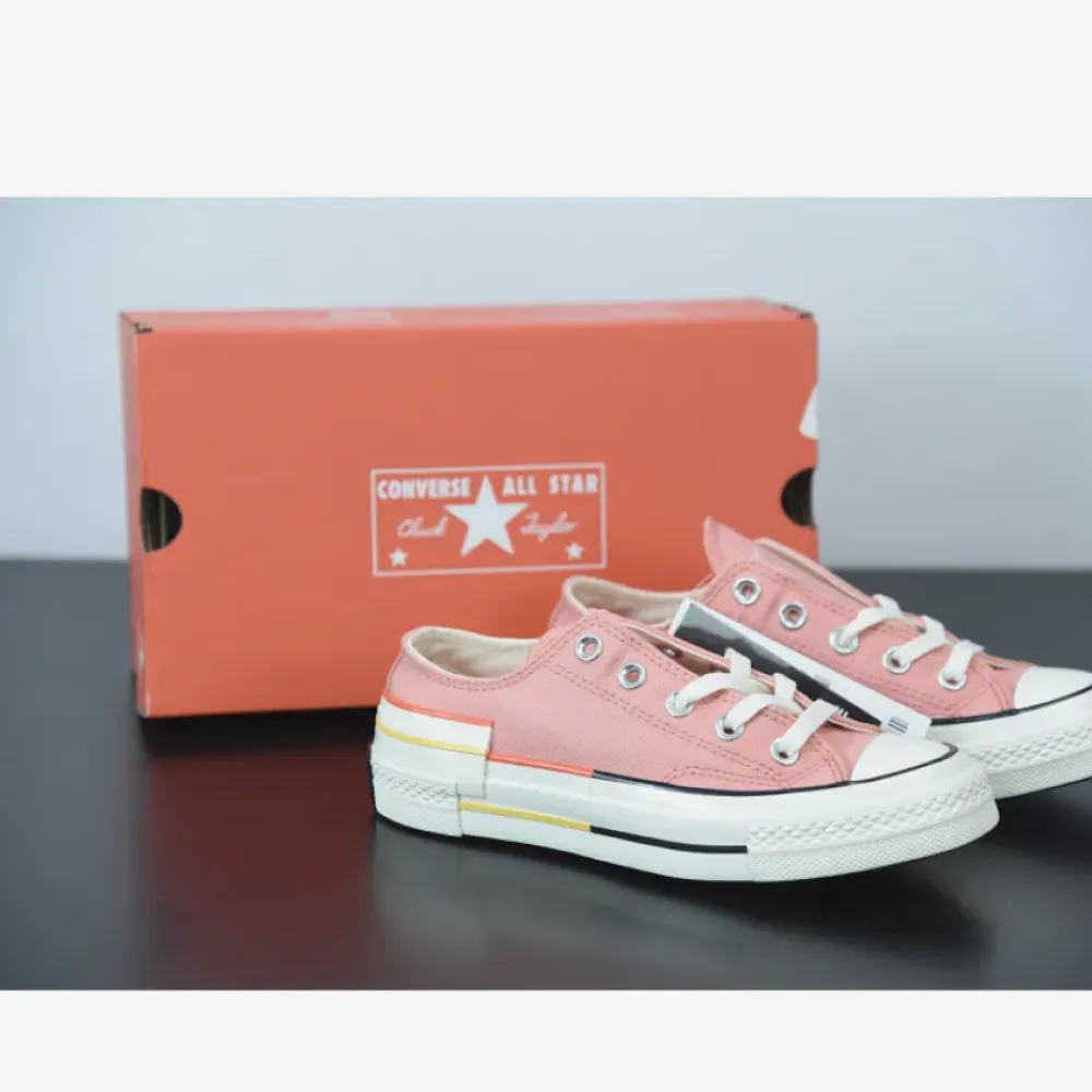 Converse Colorblock Chuck 70 Low Top Pink Quartz/Bright Poppy 570788C