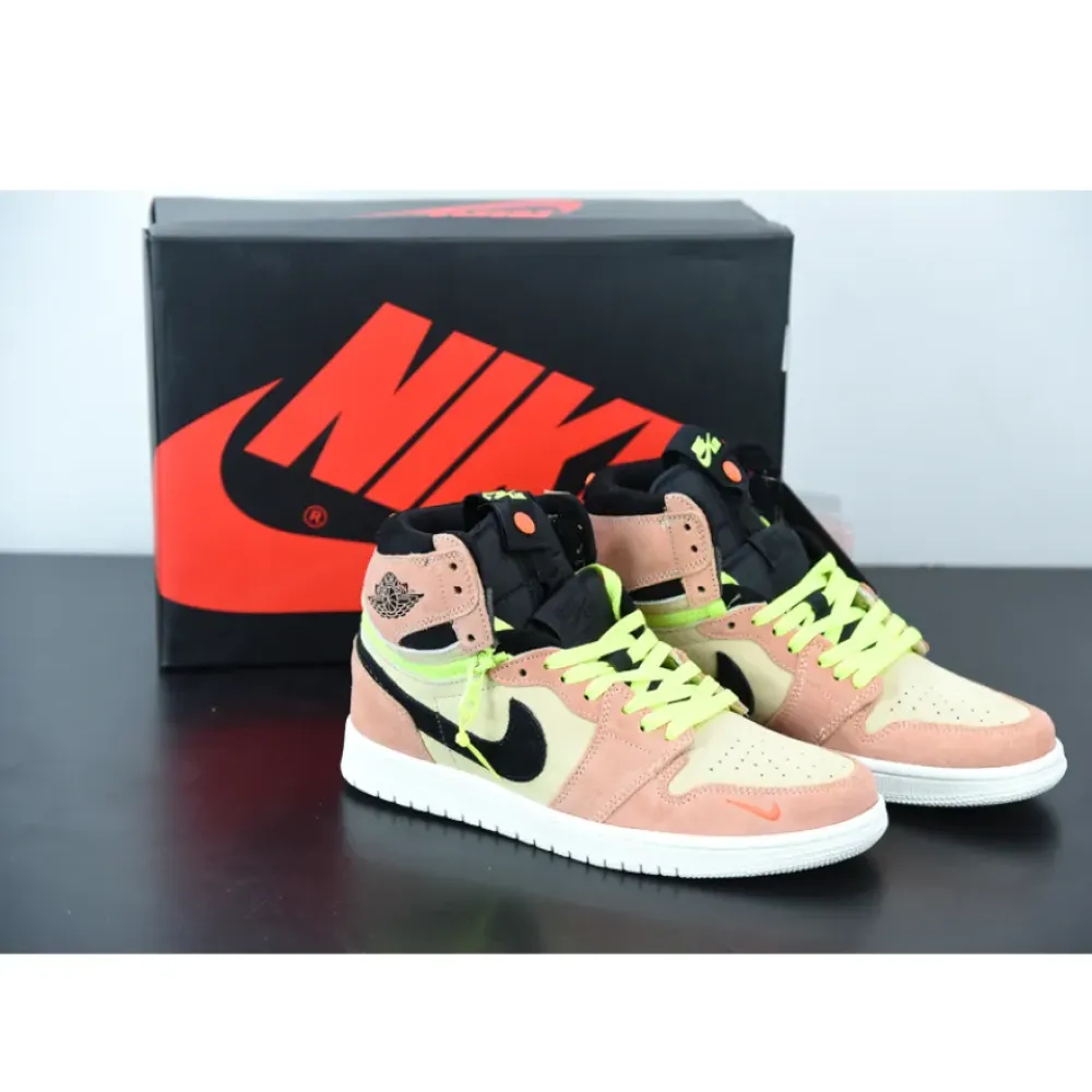 Air Jordan 1 High Switch Peach Neon  CW6576-800