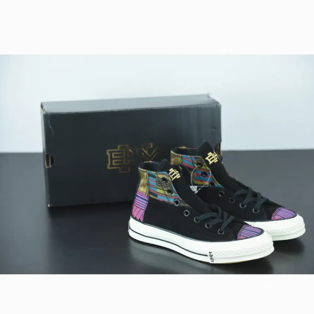 Converse Chuck 70 Hi “BHM” Black/Egret/Yellow  165556C