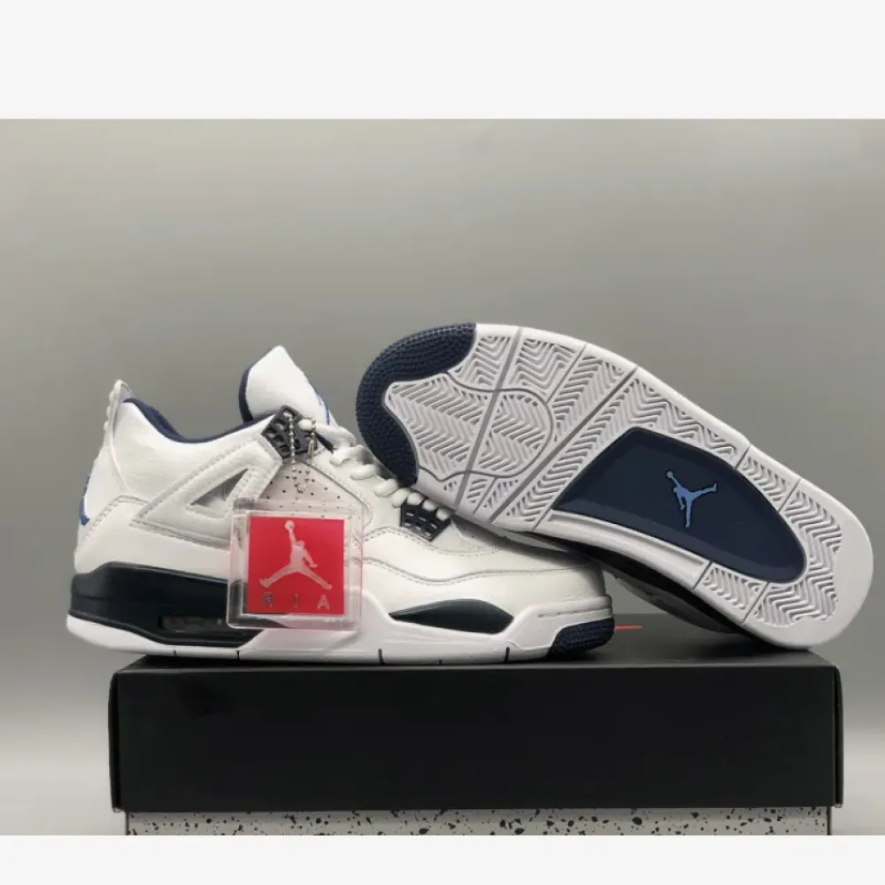 Air Jordan 4 Retro “Columbia” White/Legend Blue-Midnight Navy 314254-107