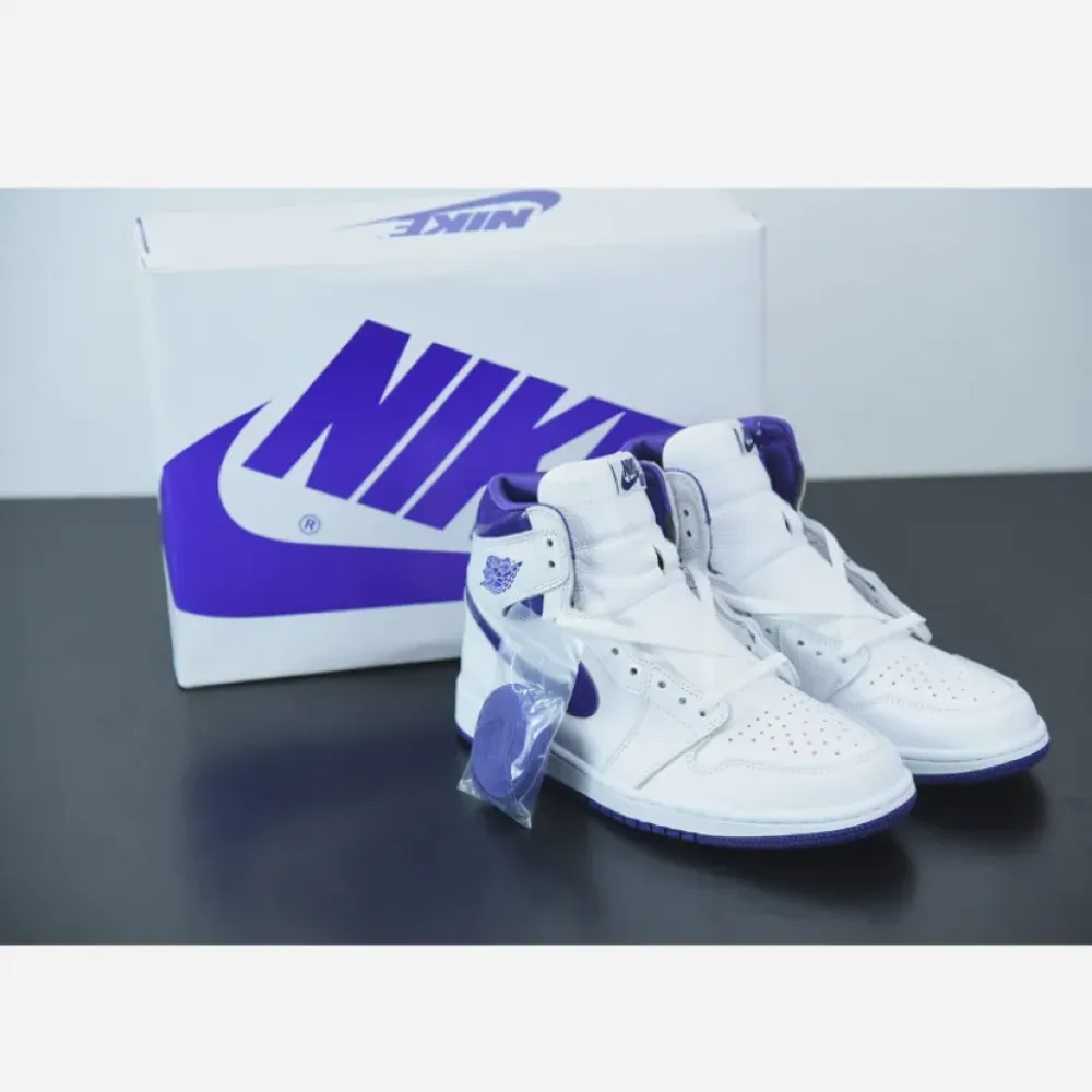 Air Jordan 1 High OG White/Court Purple  CD0461-151
