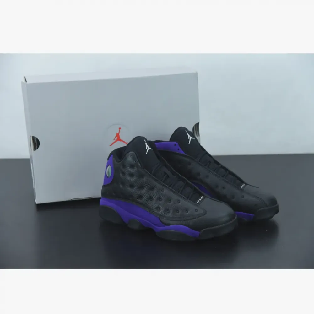 Air Jordan 13 Black/White-Court Purple  DJ5982-015